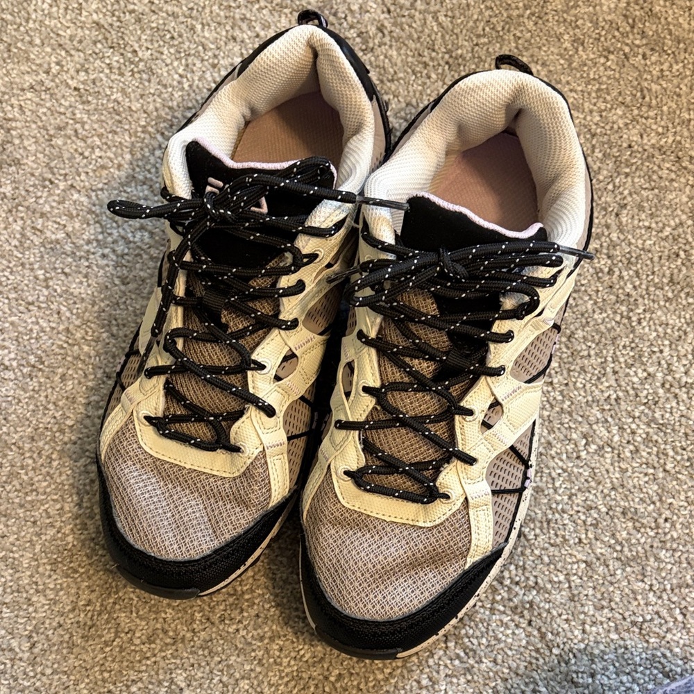 Fila Black/Lavender Athletic Shoes